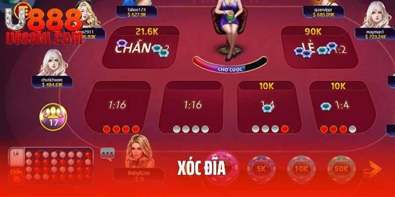Xóc đĩa tại casino u888