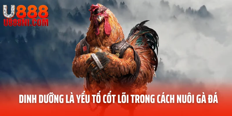 Dinh dưỡng là yếu tố cốt lõi trong cách nuôi gà đá